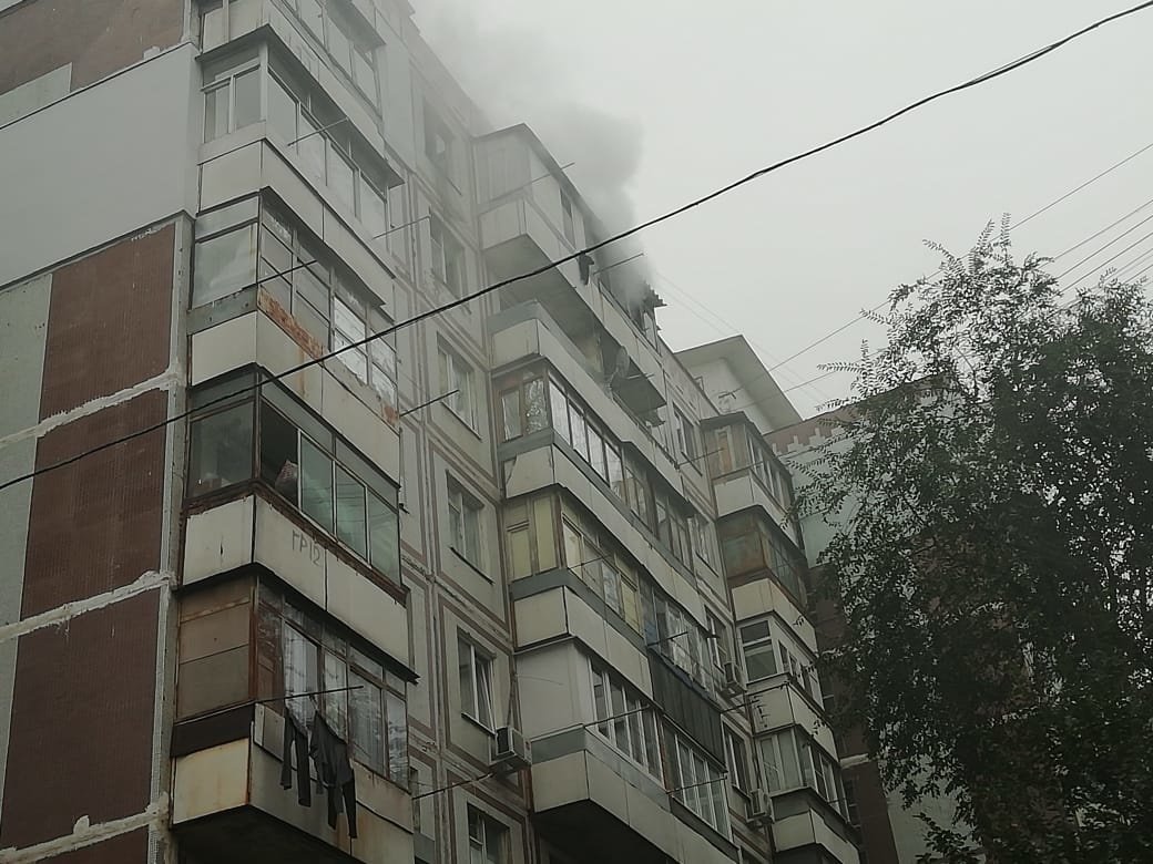 Пожар в квартире в г. Сальске